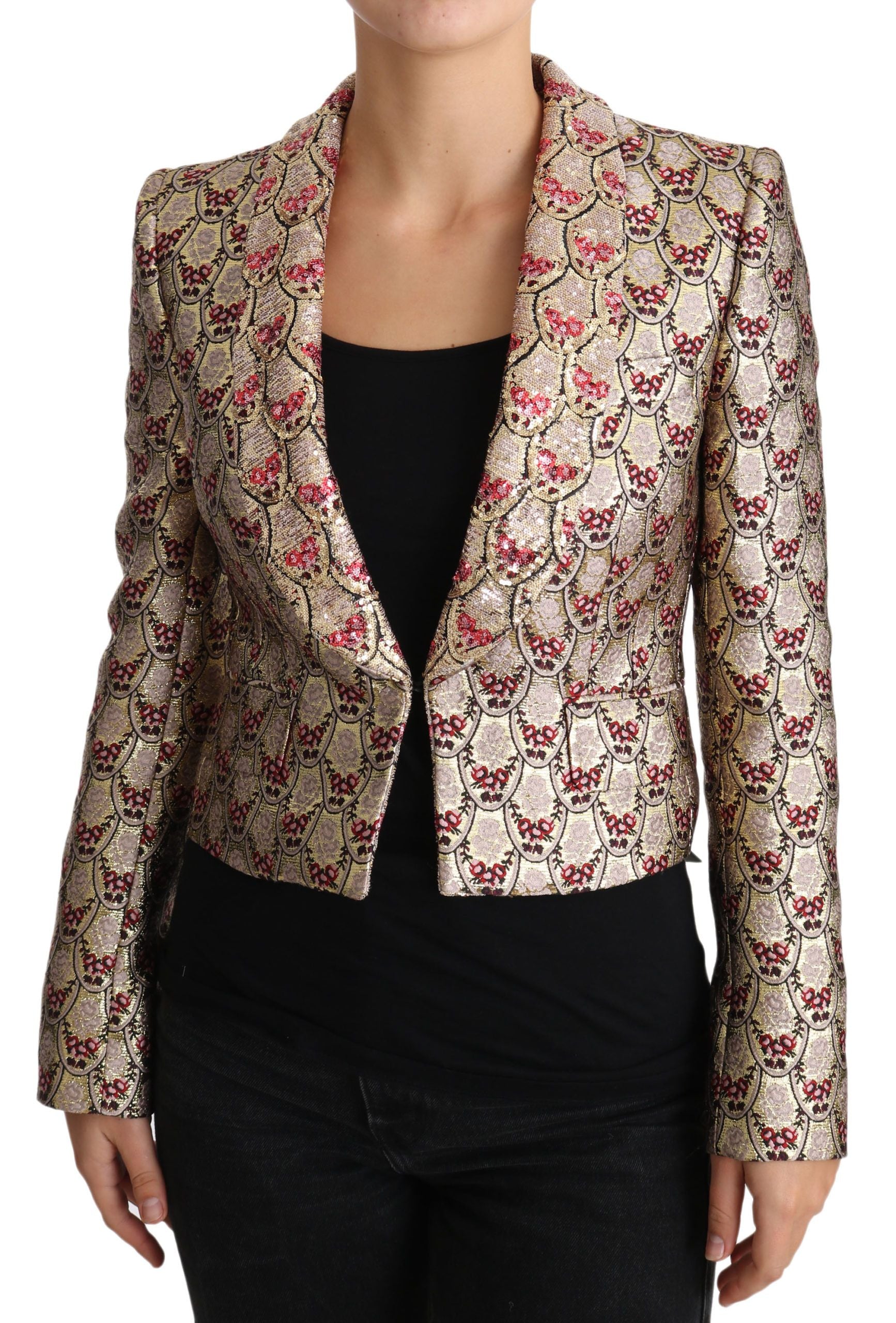 Dolce & Gabbana Sequined Cropped Blazer
