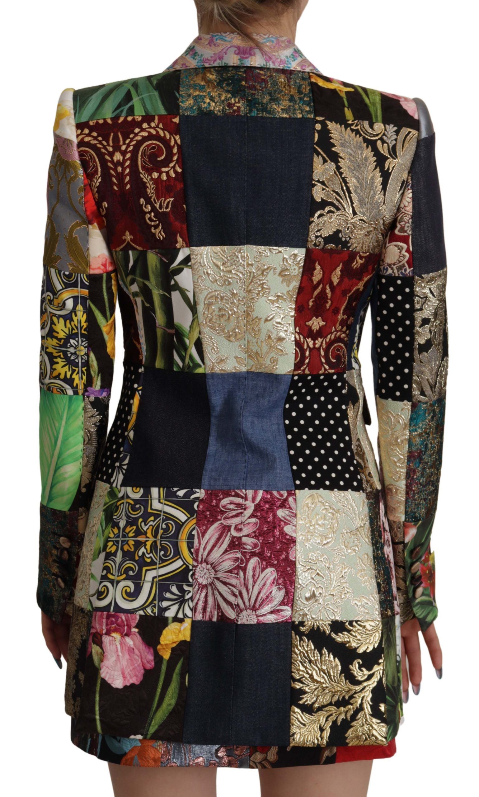 Dolce & Gabbana Double-Breasted Gallery Jacquard Blazer