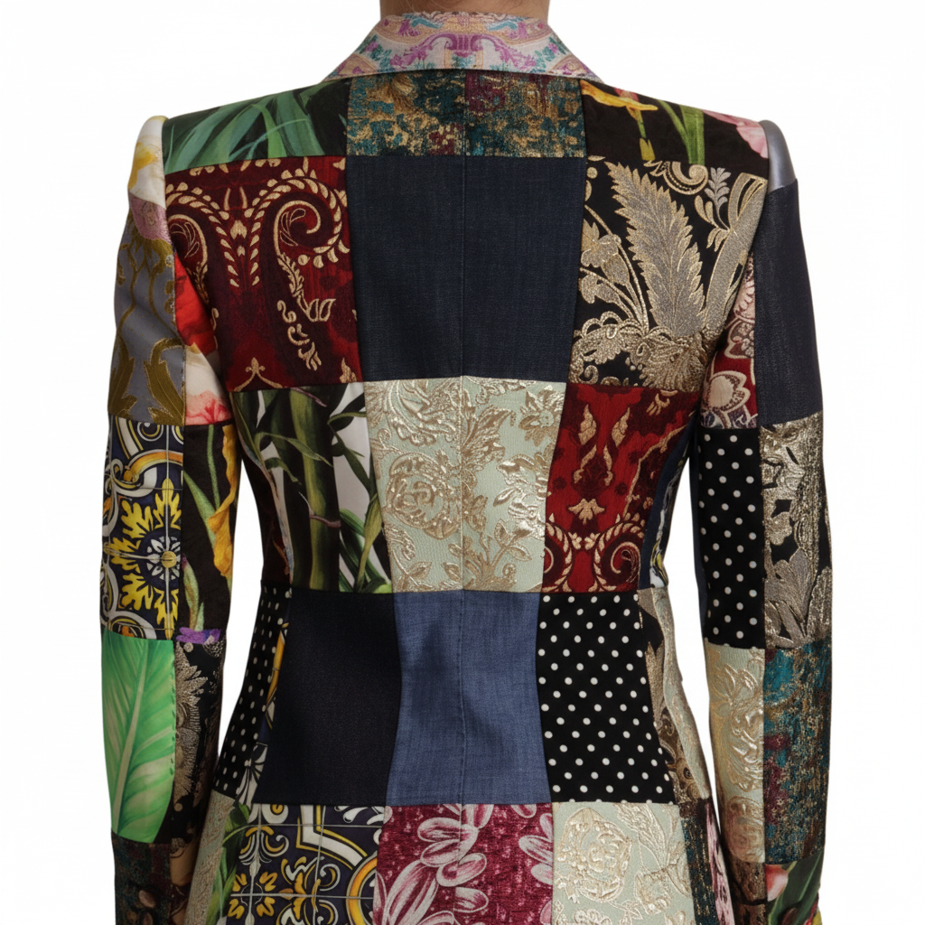 Dolce & Gabbana Double-Breasted Gallery Jacquard Blazer