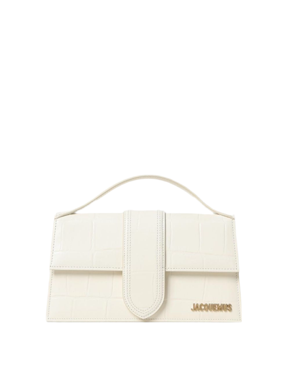 Jacquemus Ivory Cocco Le Grand Bambino Handbag