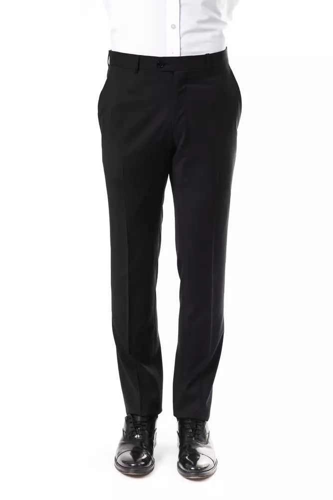 Uominitaliani Wool Suit Pants - Charcoal