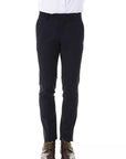Uominitaliani Wool Suit Pants Super Slim Fit - Charcoal