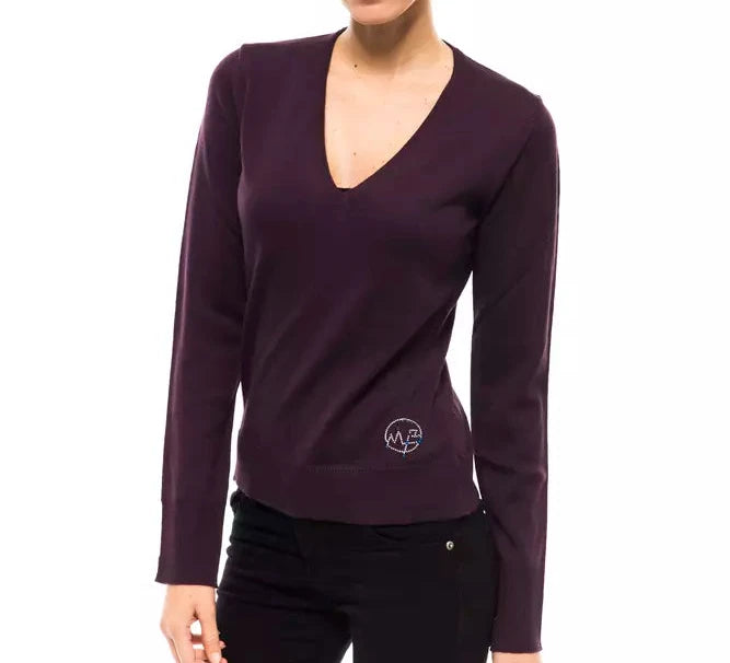 Montana Blu Wool Sweater - Deep Purple