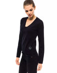 Montana Blu V-Neck Wool Sweater - Deepest Blue
