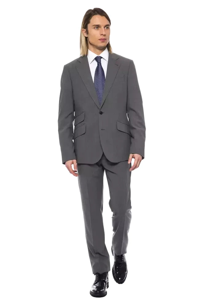 Billionaire Italian Couture Blazer & Pants 2-Piece Suit - Gray/Grey