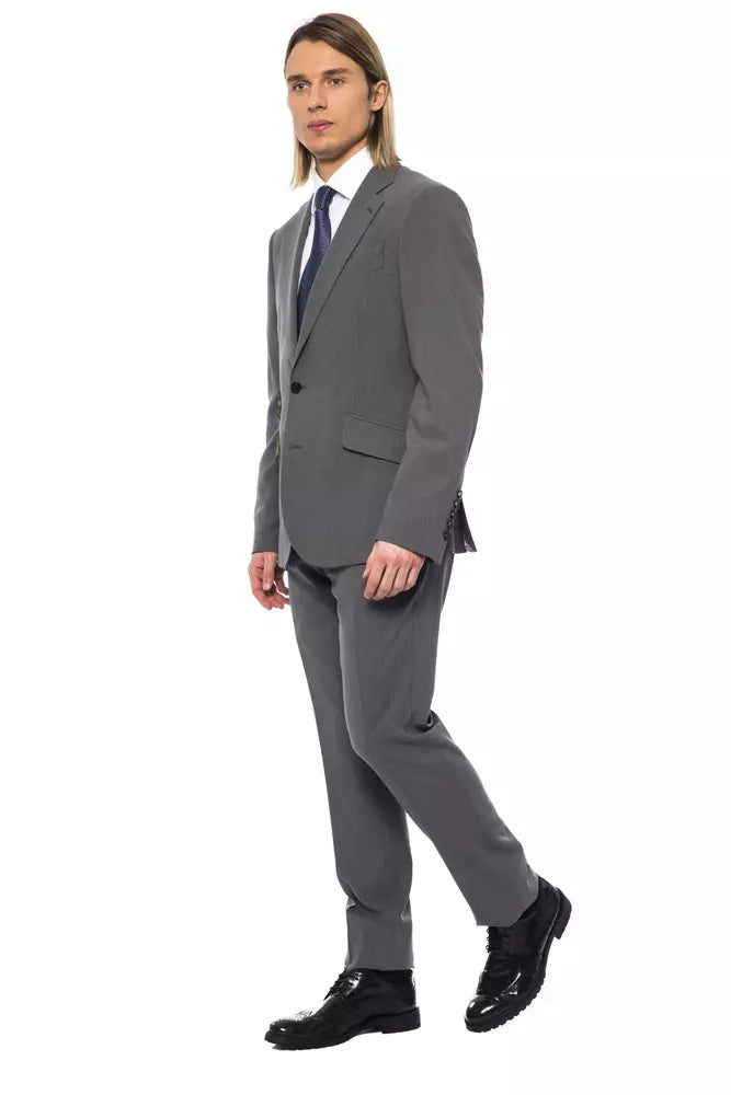 Billionaire Italian Couture Blazer & Pants 2-Piece Suit - Gray/Grey
