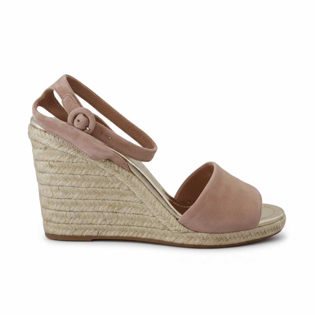Prada Suede Leather Ankle Strap Sandals - Powder Pink