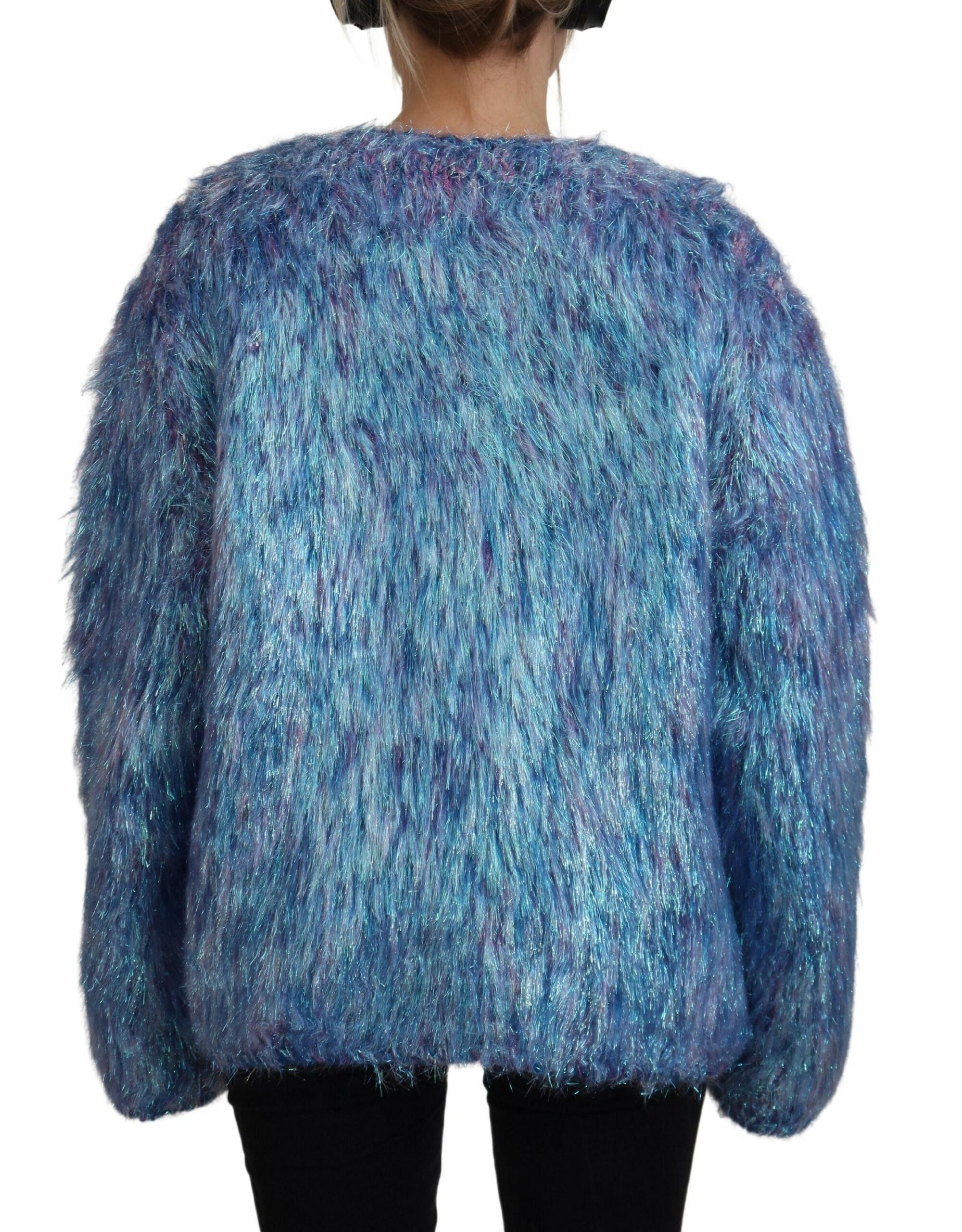 Dolce & Gabbana Wool & Faux Fur Short Coat
