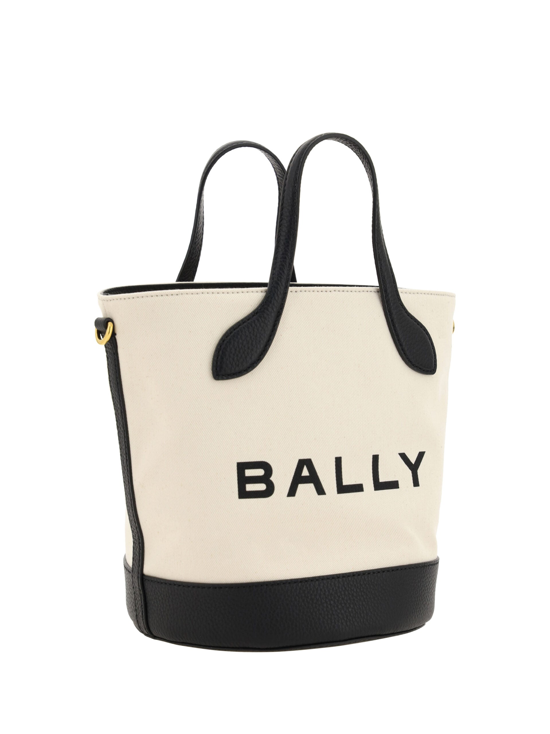 Bally Logo Bucket Bag - Black & White