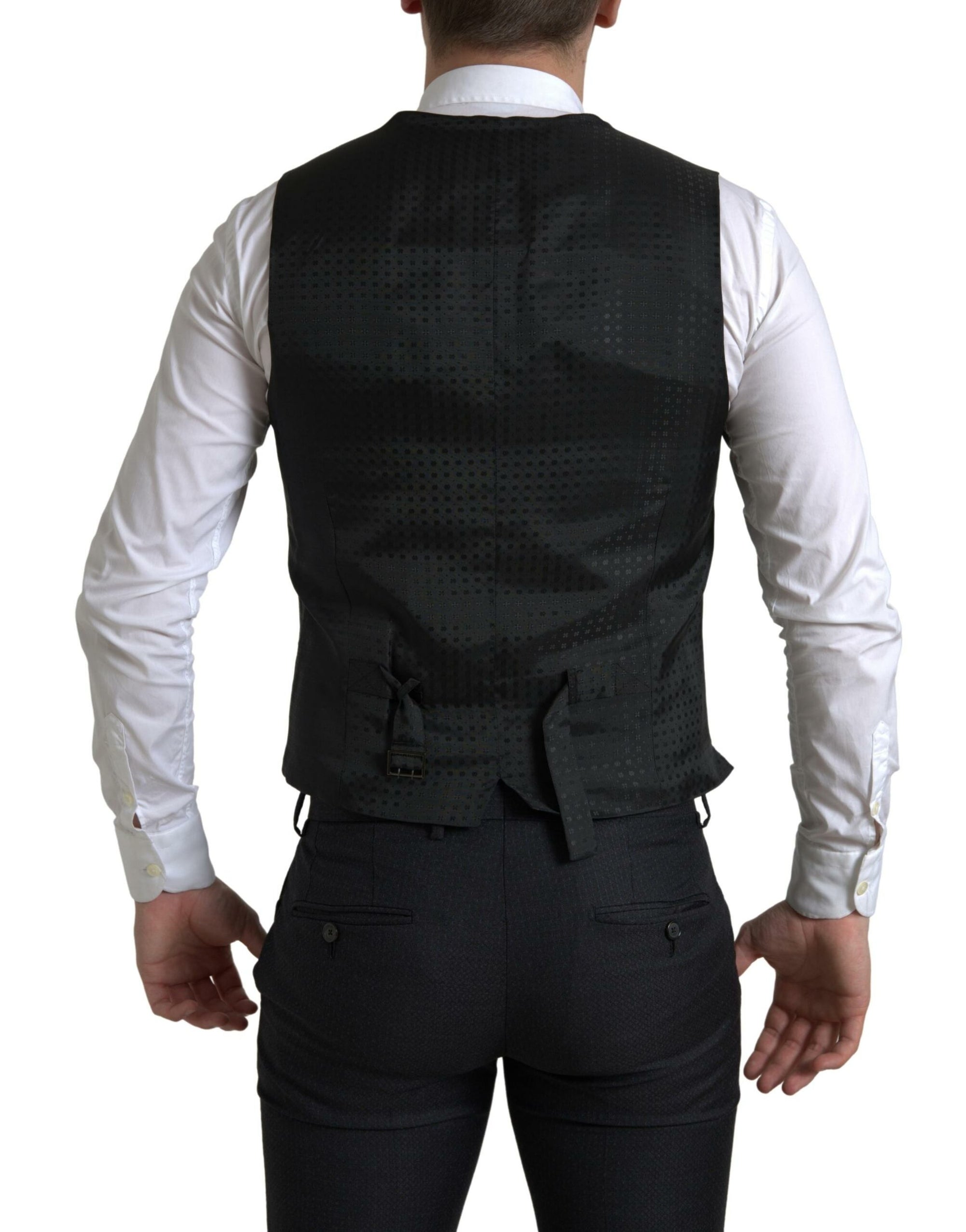 Dolce &amp; Gabbana Martini Vest, Blazer &amp; Pants 3-Piece Suit - Black
