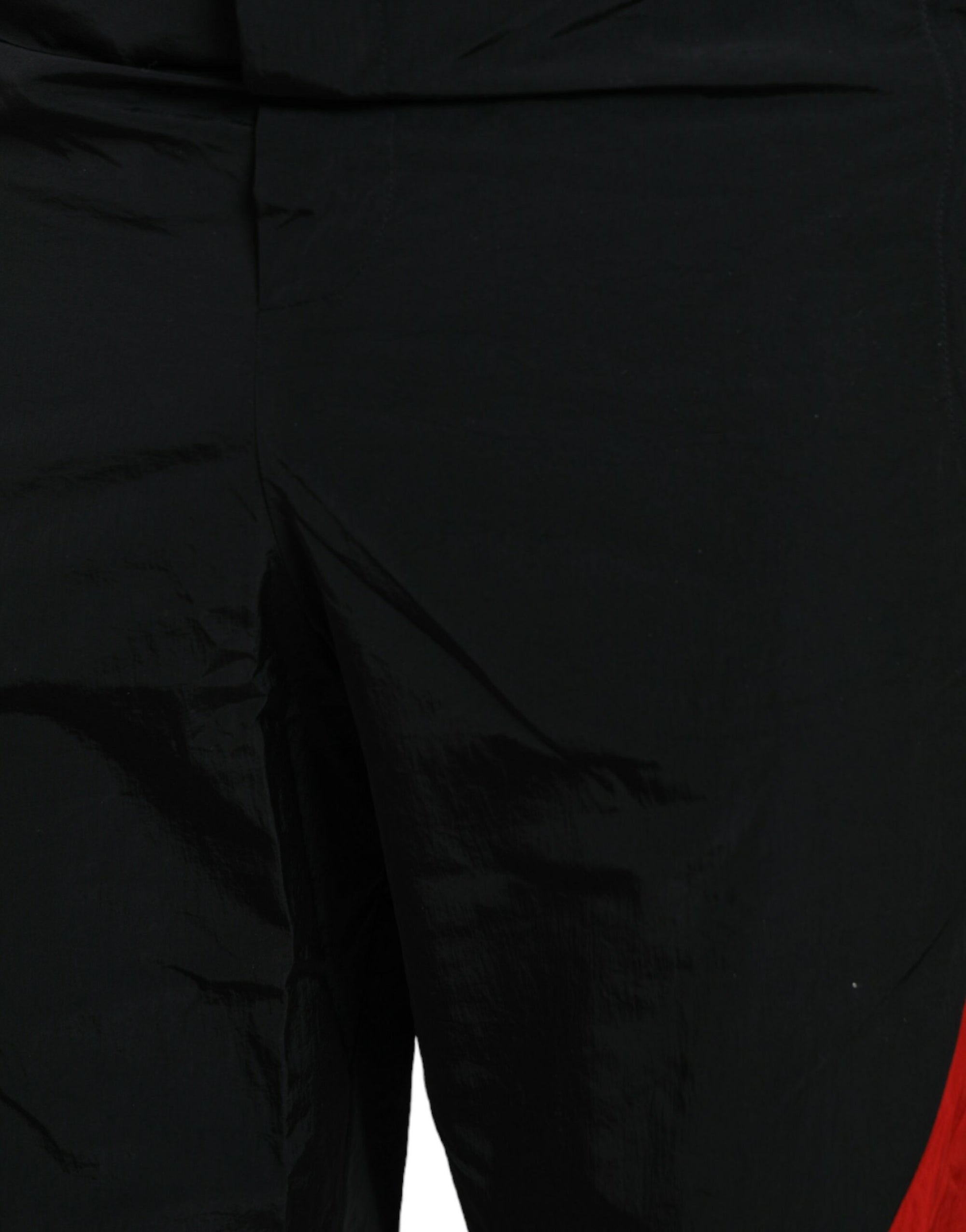 Dolce & Gabbana Black Red Leopard Jogger Pants
