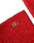 Dolce & Gabbana Fantasia Mid Arm Length Gloves - Red