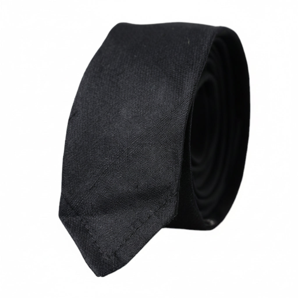 Dolce & Gabbana Jacquard Silk Tie - Black