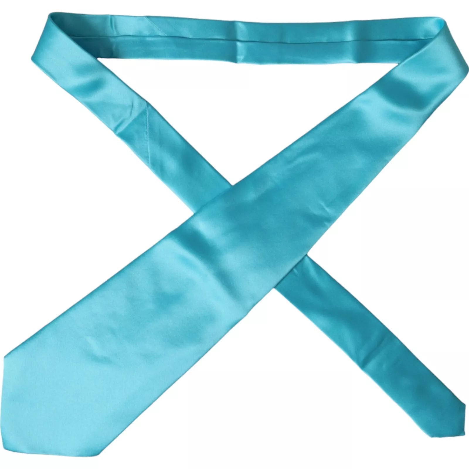Dolce & Gabbana Silk Suit Tie - Light Blue