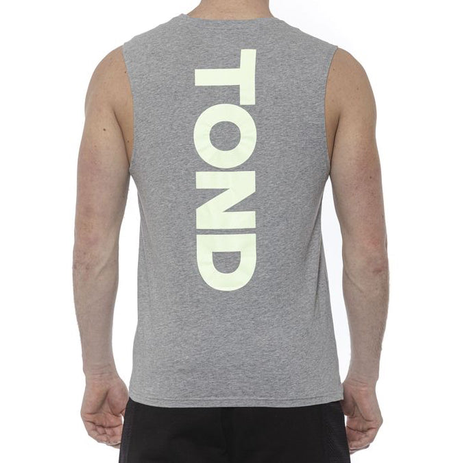 Tond Cotton Tank Top - Marle Gray/Grey - Made In Italy