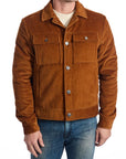 Roberto Pepe Luxury Corduroy Jacket - Rust