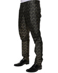 Dolce & Gabbana Gold Stars Jacquard Sicilia Blazer & Pants 2-Piece Suit