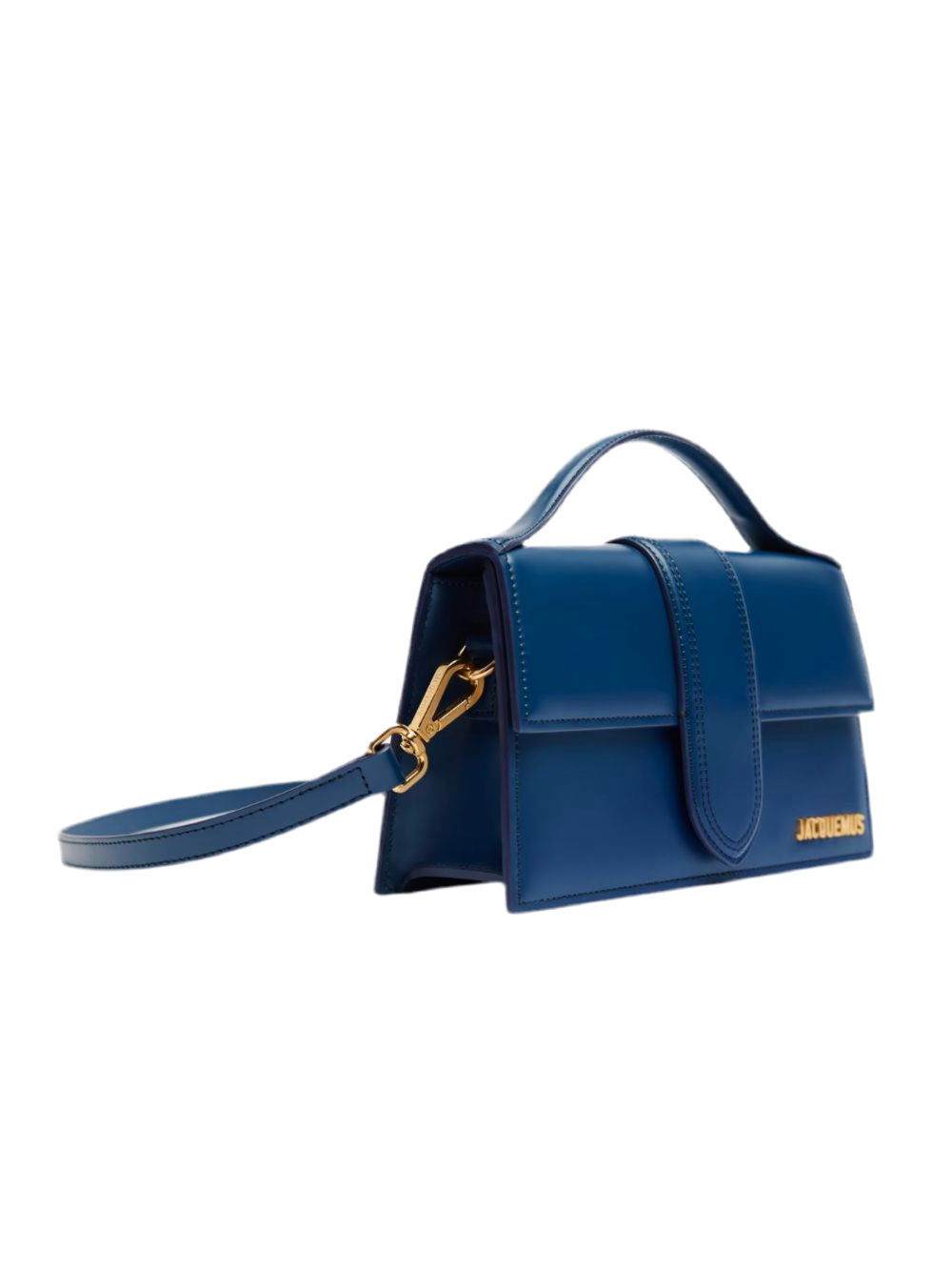 Jacquemus Navy Blue Leather Le Grand Bambino Handbag