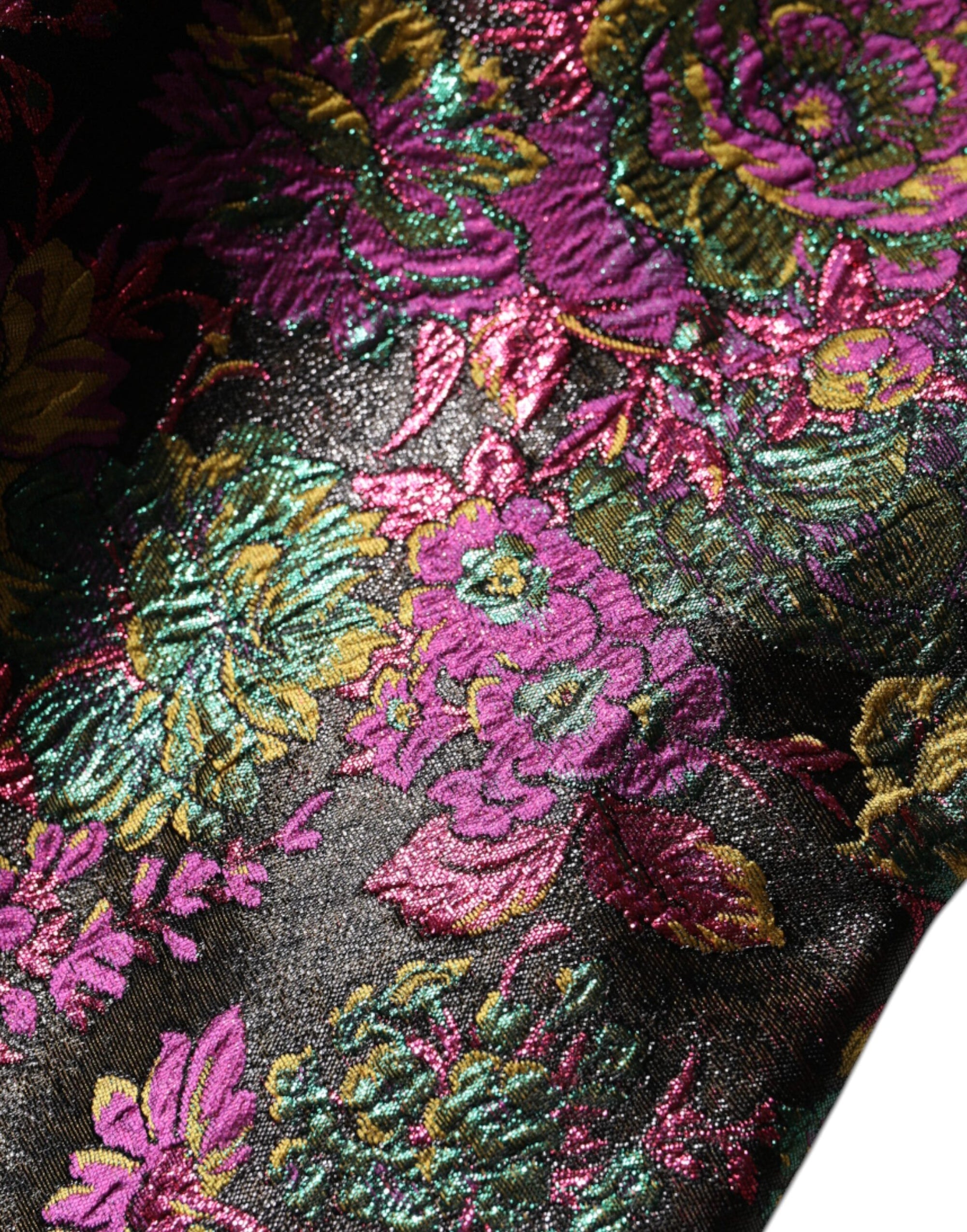 Dolce &amp; Gabbana Brocade Floral Winged Shoulder Blazer