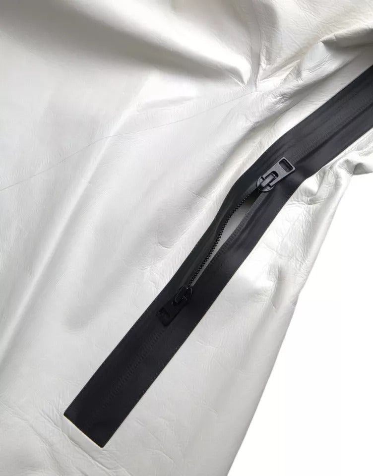 Bottega Veneta Waterproof Leather Jacket - White