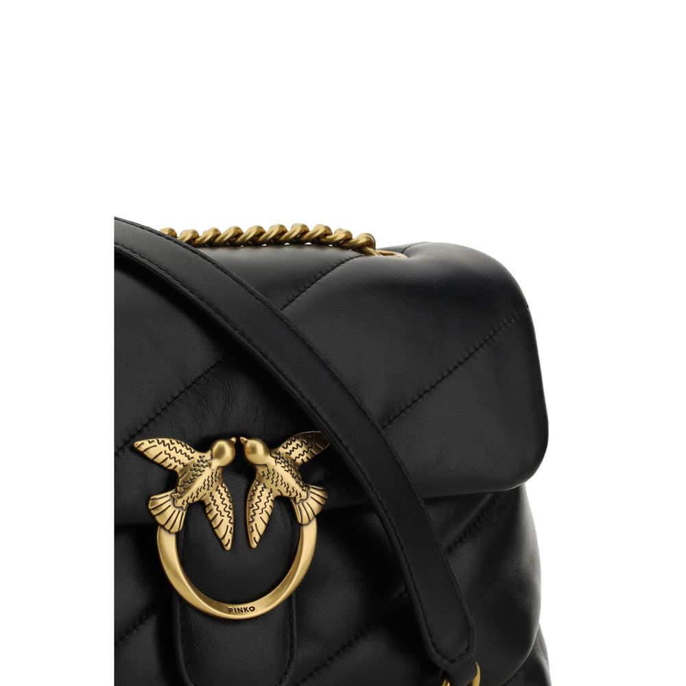 PINKO Love Classic Leather Shoulder Bag