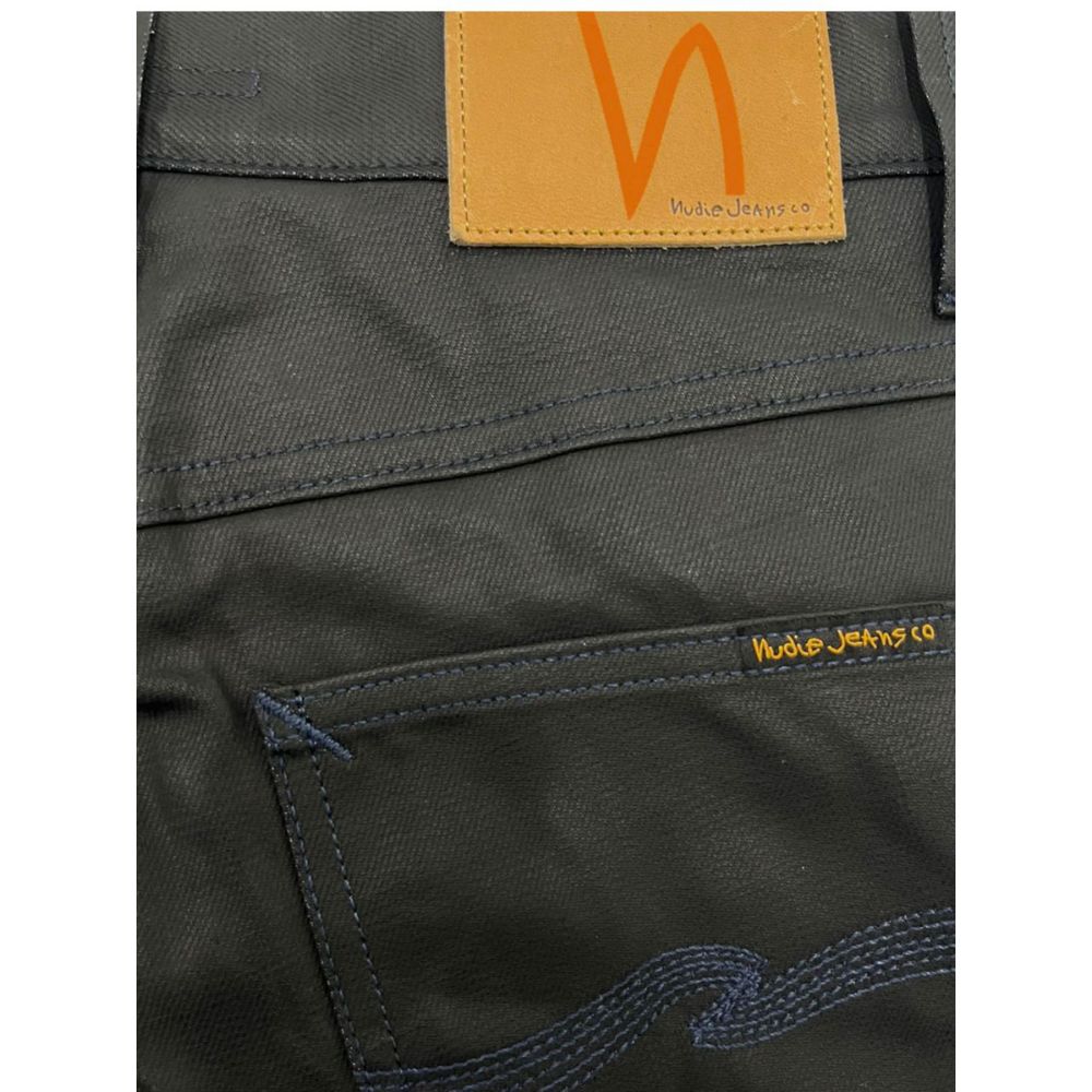 Nudie Jeans Skinny Luster Black Jeans - Made In Italy