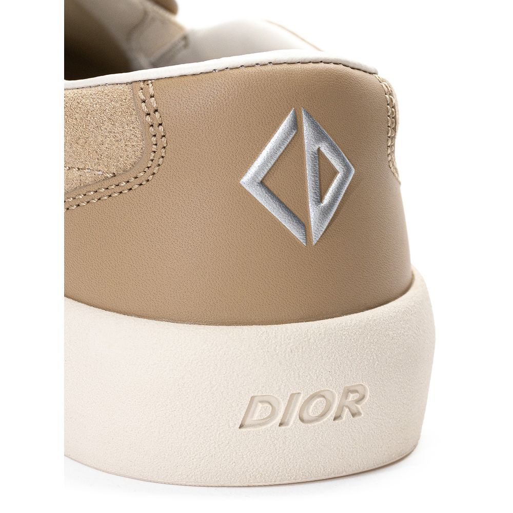 Dior Beige Slip On Leather Sneaker