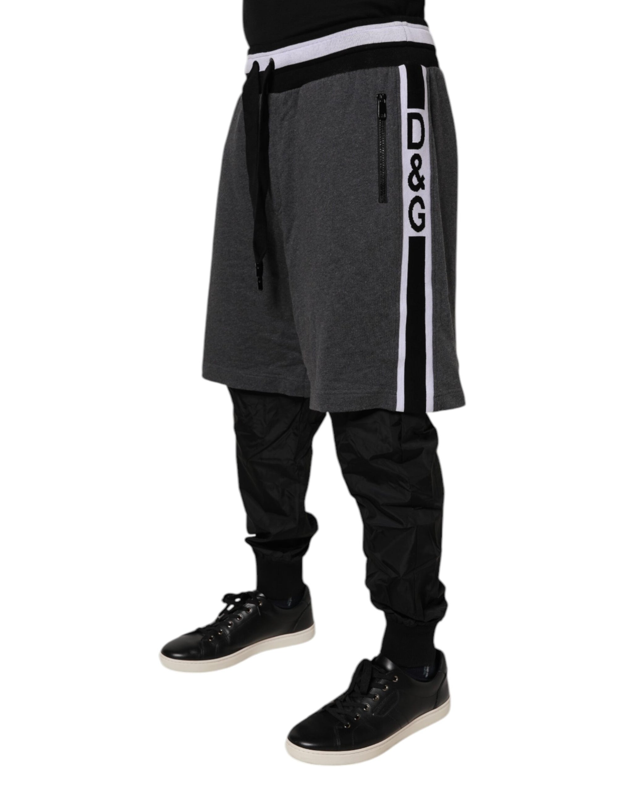Dolce & Gabbana Layered Shorts-Jogger Pants