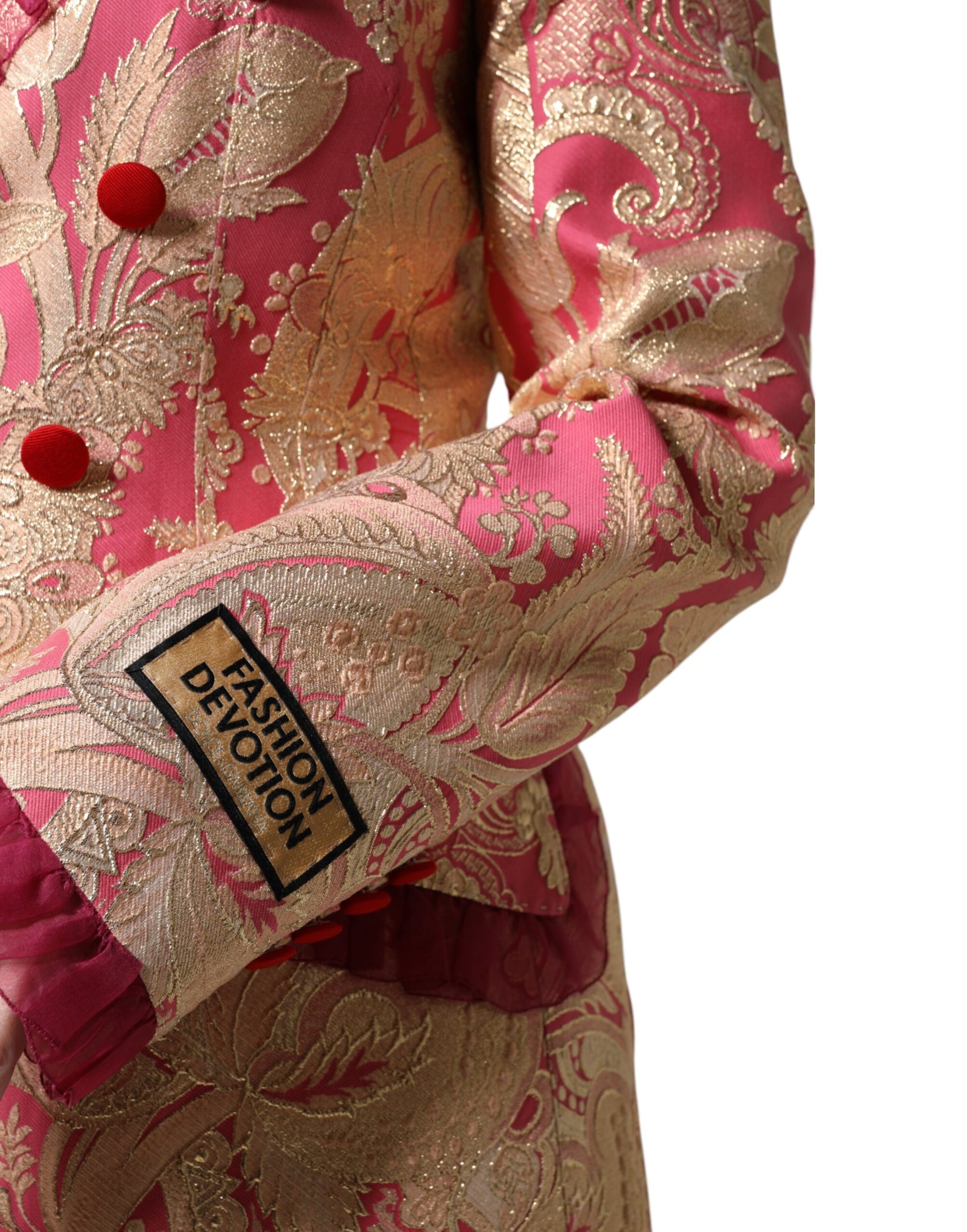 Dolce &amp; Gabbana Floral Print Blazer - Fuchsia Pink