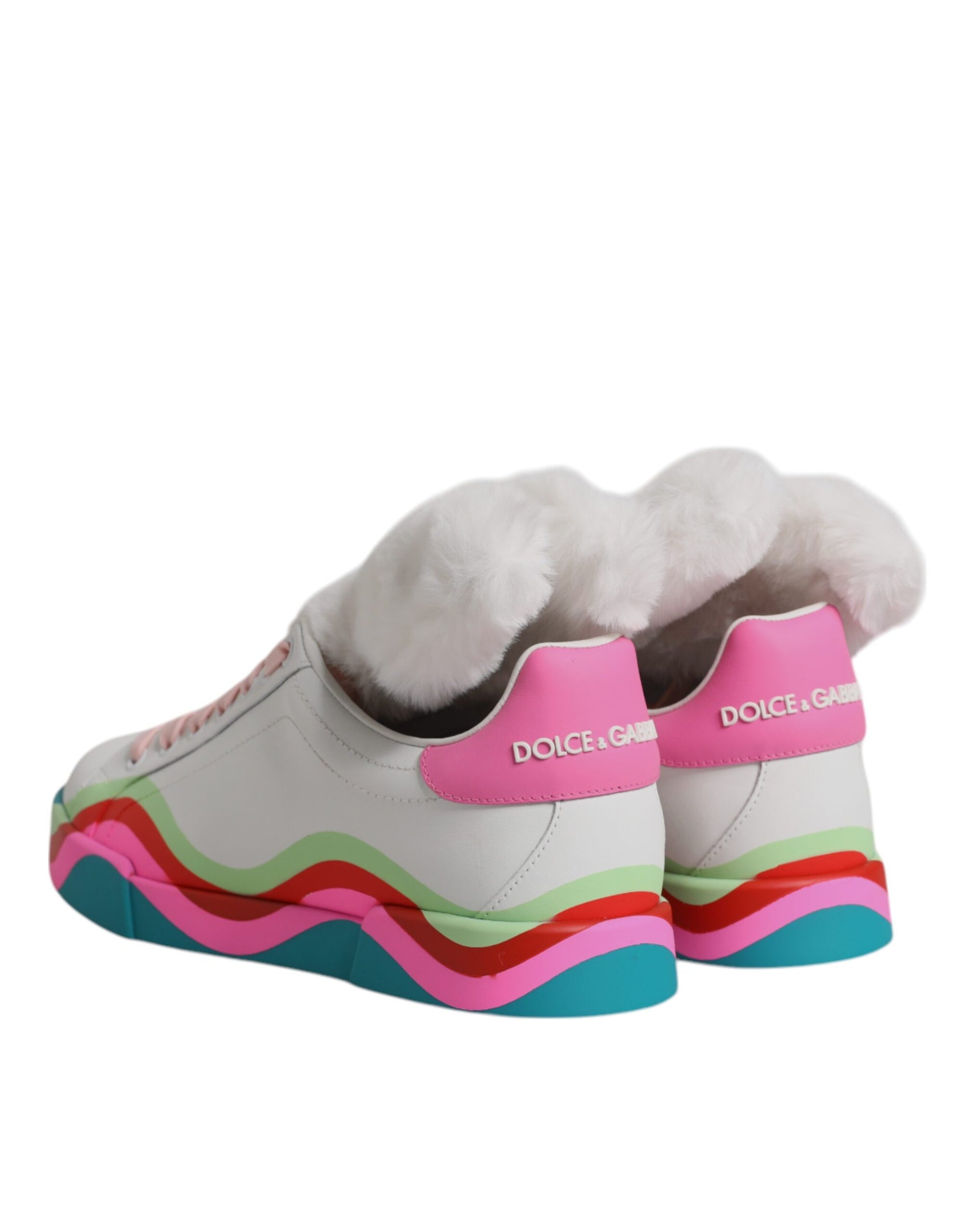 Dolce & Gabbana Colorblock Low Top Leather Sneakers