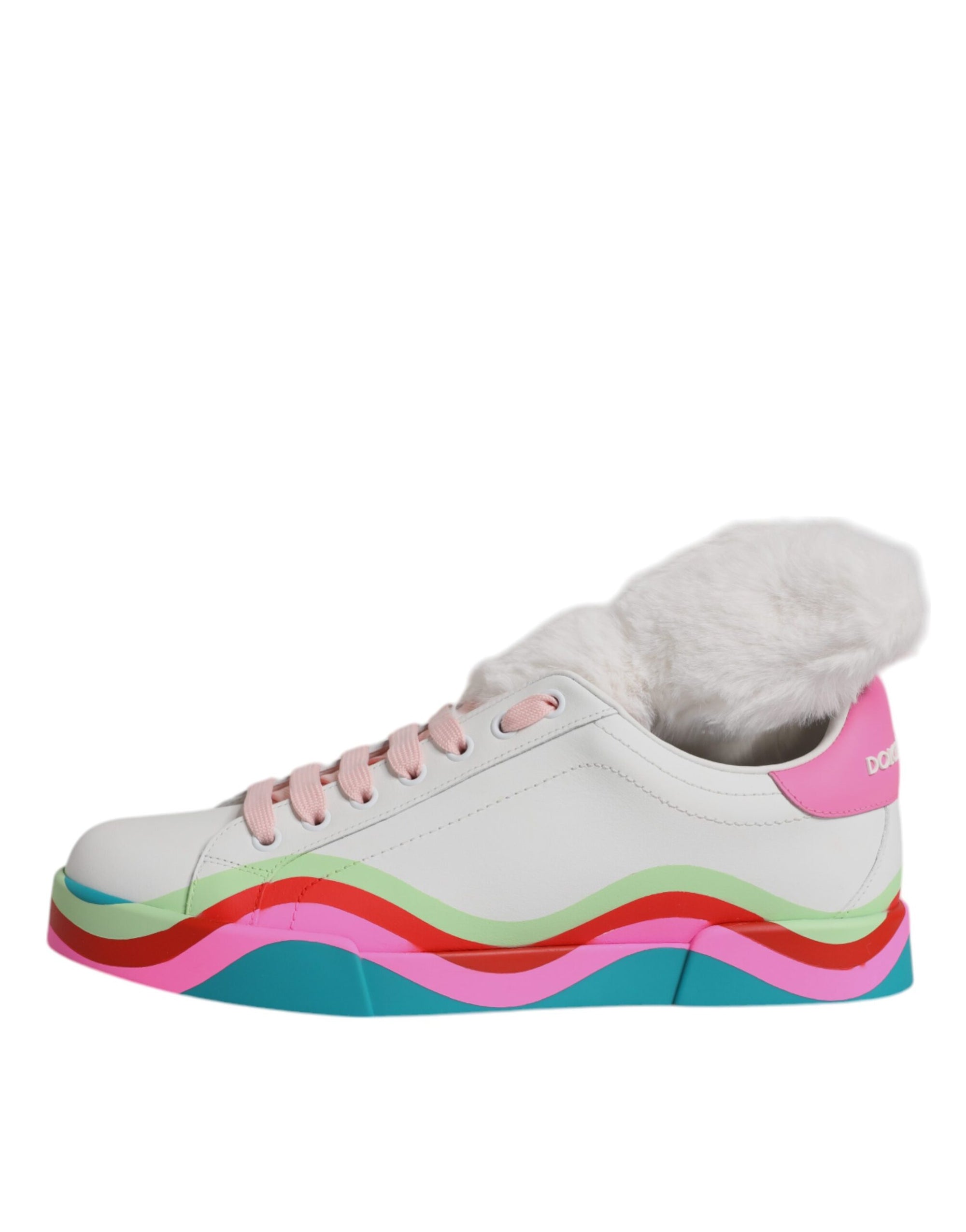Dolce & Gabbana Colorblock Low Top Leather Sneakers