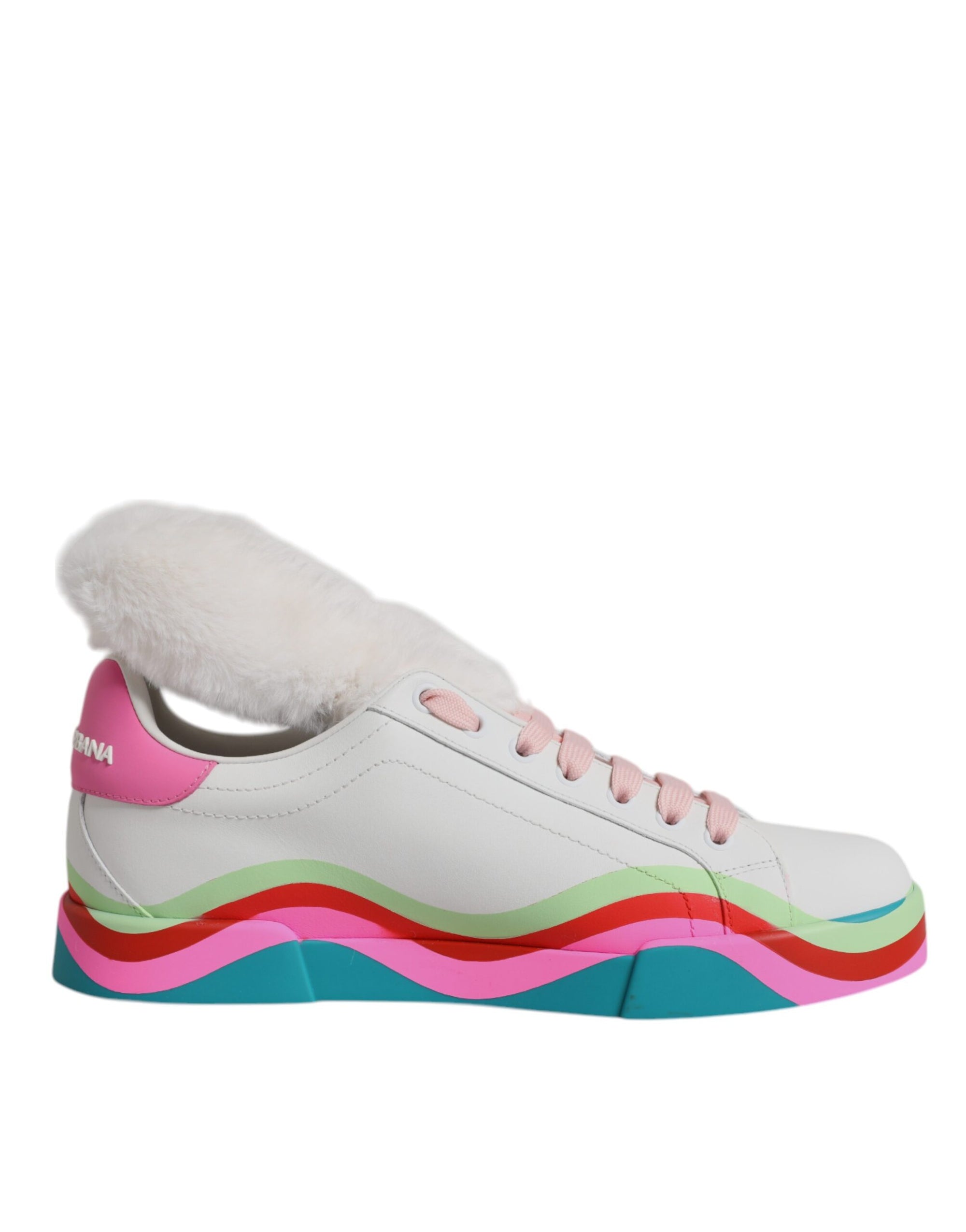 Dolce & Gabbana Colorblock Low Top Leather Sneakers