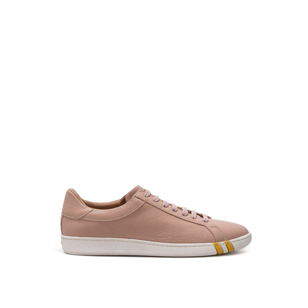 Bally Grained Leather Sneakers - Powder Pink