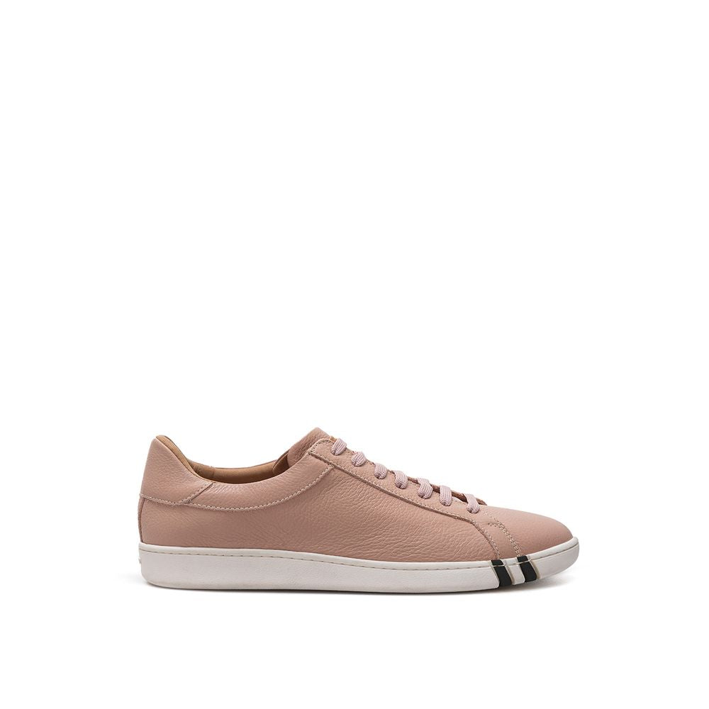 Bally Grained Leather Sneakers - Powder Pink
