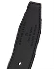 Tom Ford Black And White Zebra Stripe Leather Belt