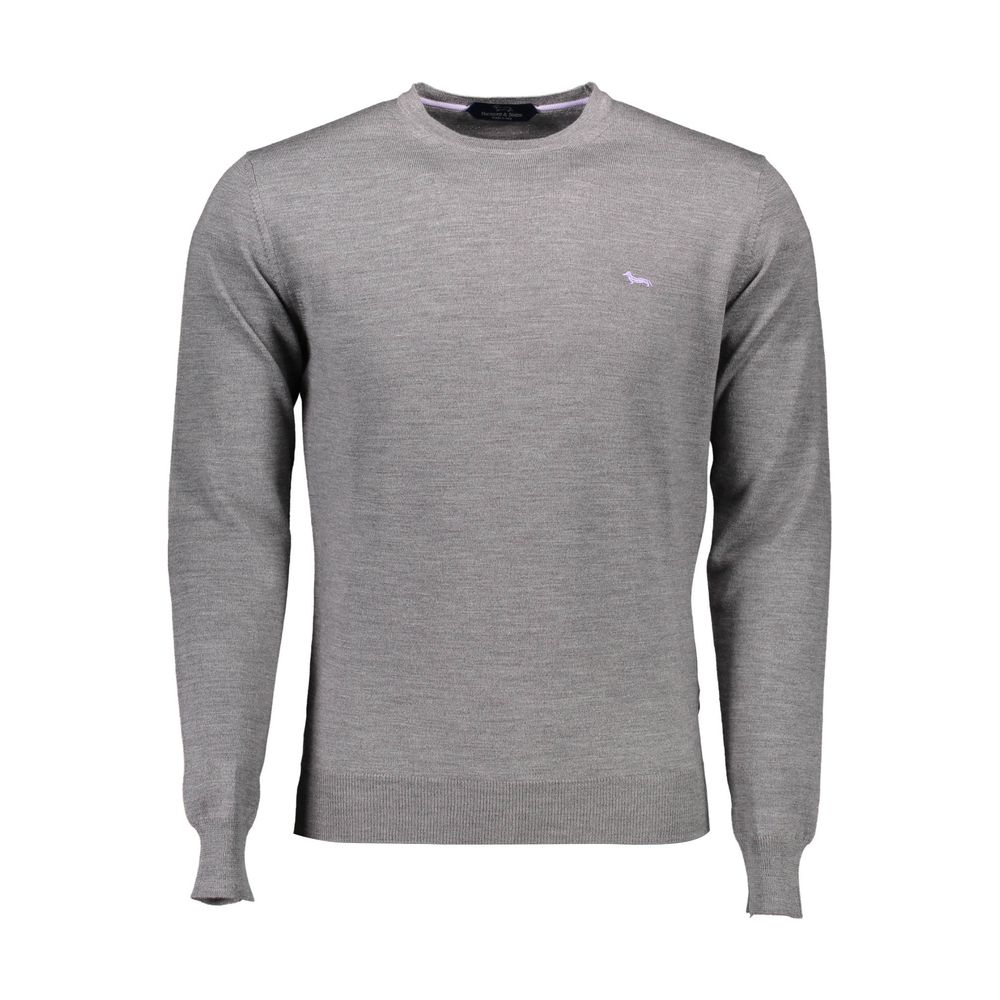 Harmont & Blaine Wool Crewneck Sweater - Gray/Grey