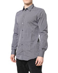 Dolce & Gabbana Black & White Striped Shirt