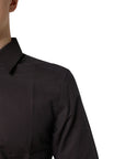 Dolce & Gabbana Maroon Jacquard Shirt