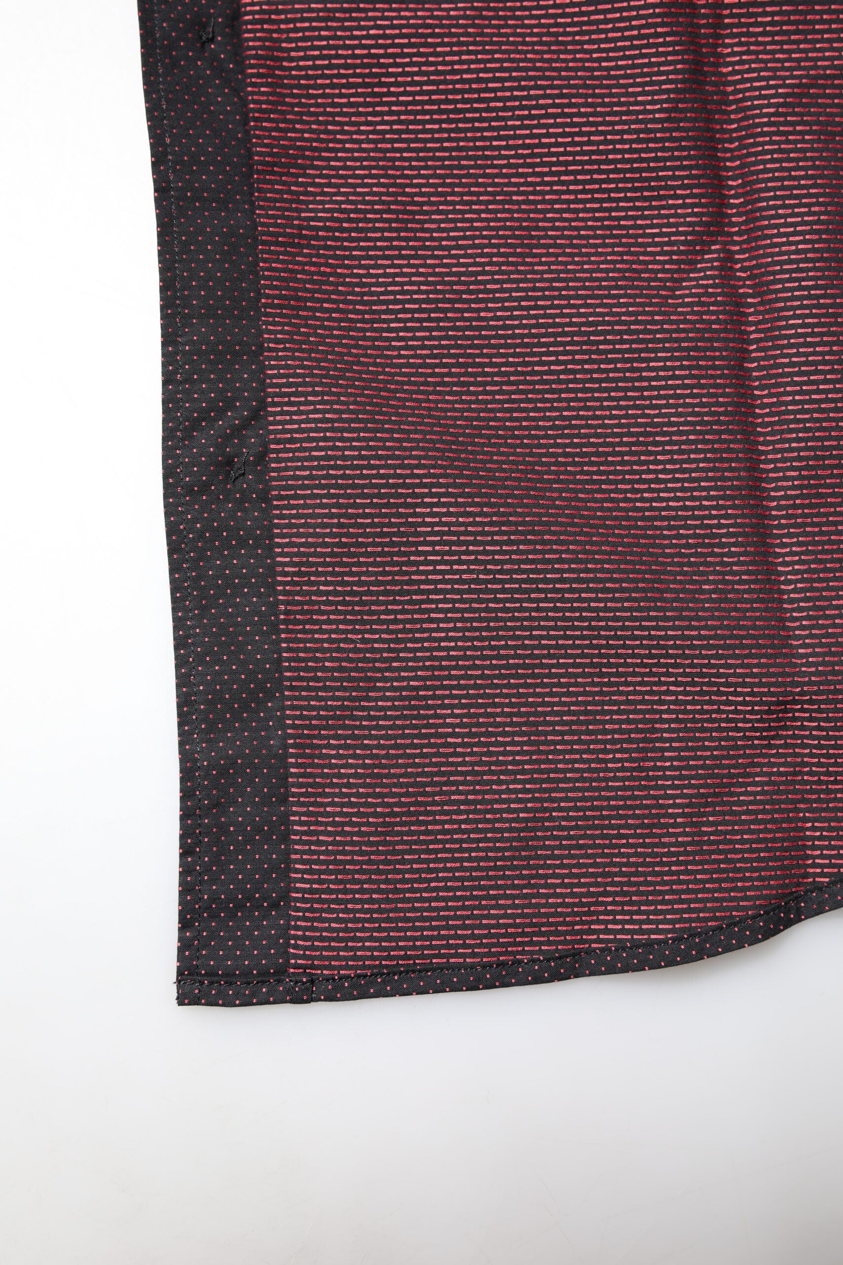 Dolce &amp; Gabbana Maroon Jacquard Shirt
