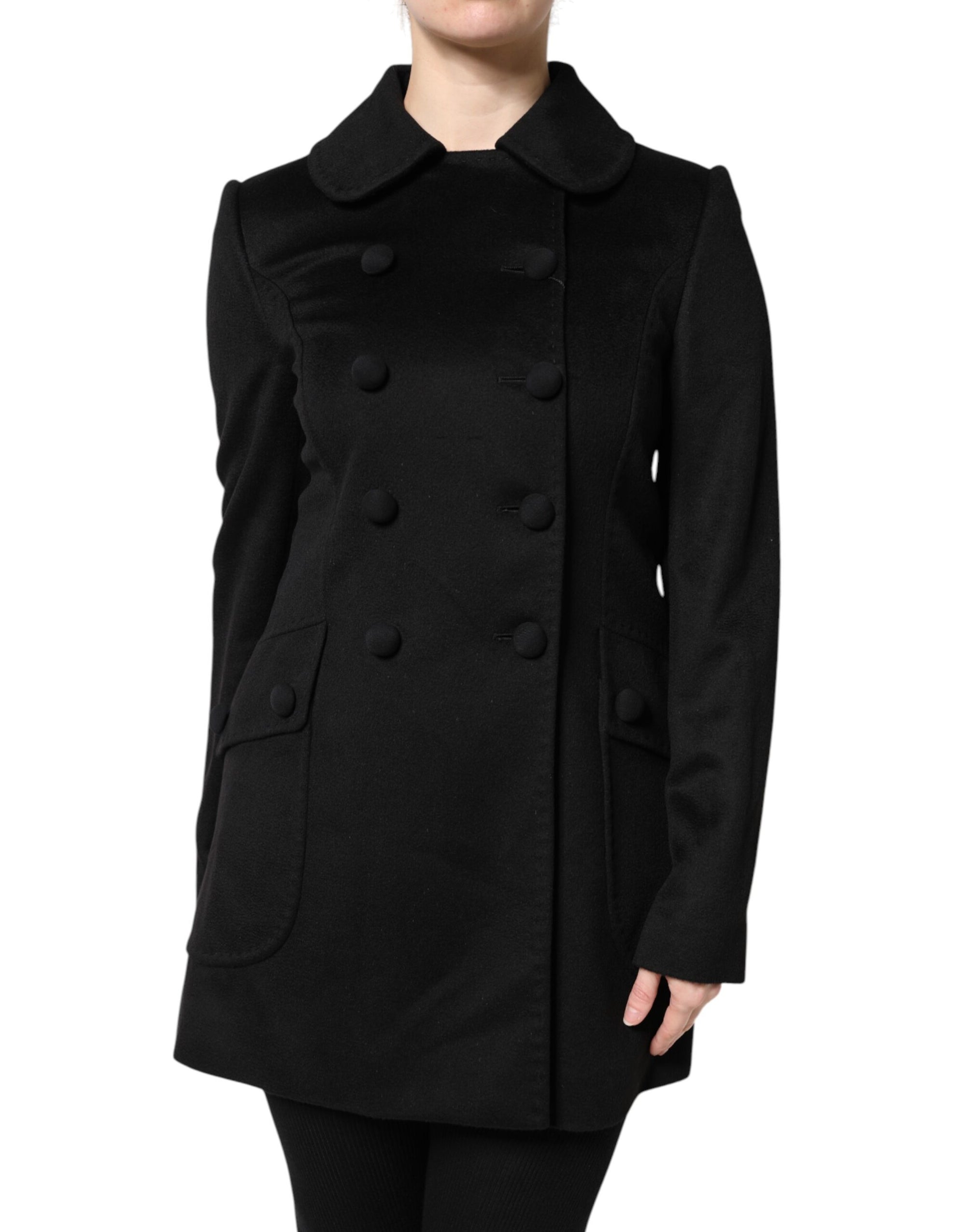 Dolce & Gabbana Wool Sartoria Italiano Coat - Black