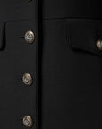 Dolce & Gabbana Wool Military Coat - Black