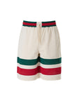 Gucci GG Red & Green Stripe Midi Shorts