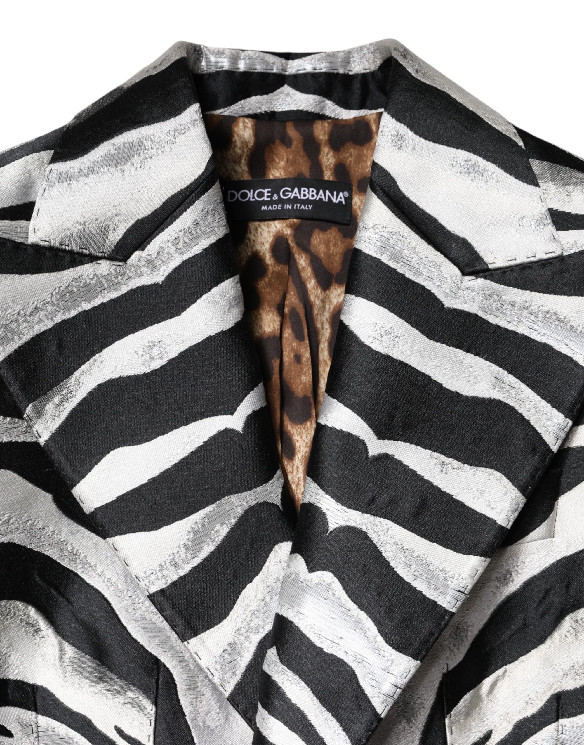 Dolce &amp; Gabbana Zebra Print Single-Breasted Blazer