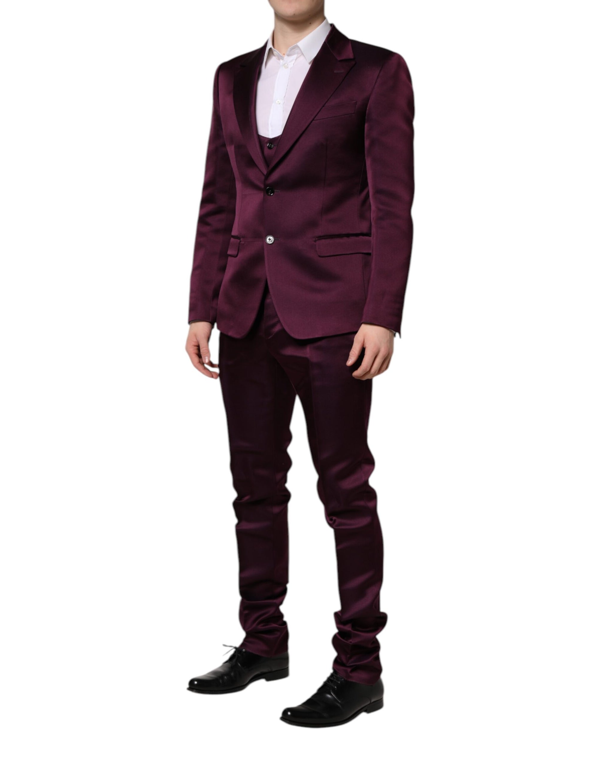 Dolce & Gabbana Vest, Blazer & Pants Silk 3-Piece Suit