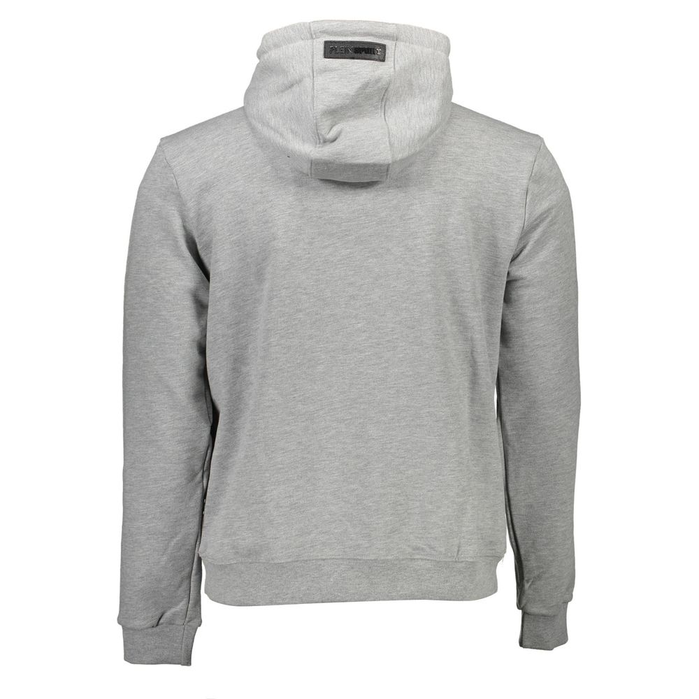 Plein Sport Logo Hoodie - Marle Gray/Grey - Made In Italy