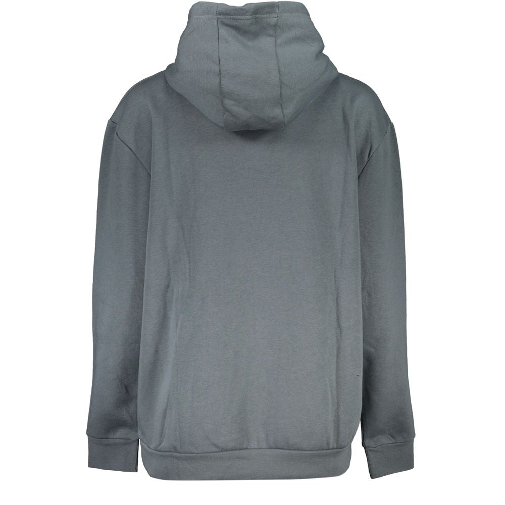 Cavalli Class Leopard Print Hoodie - Dark Gray/Grey