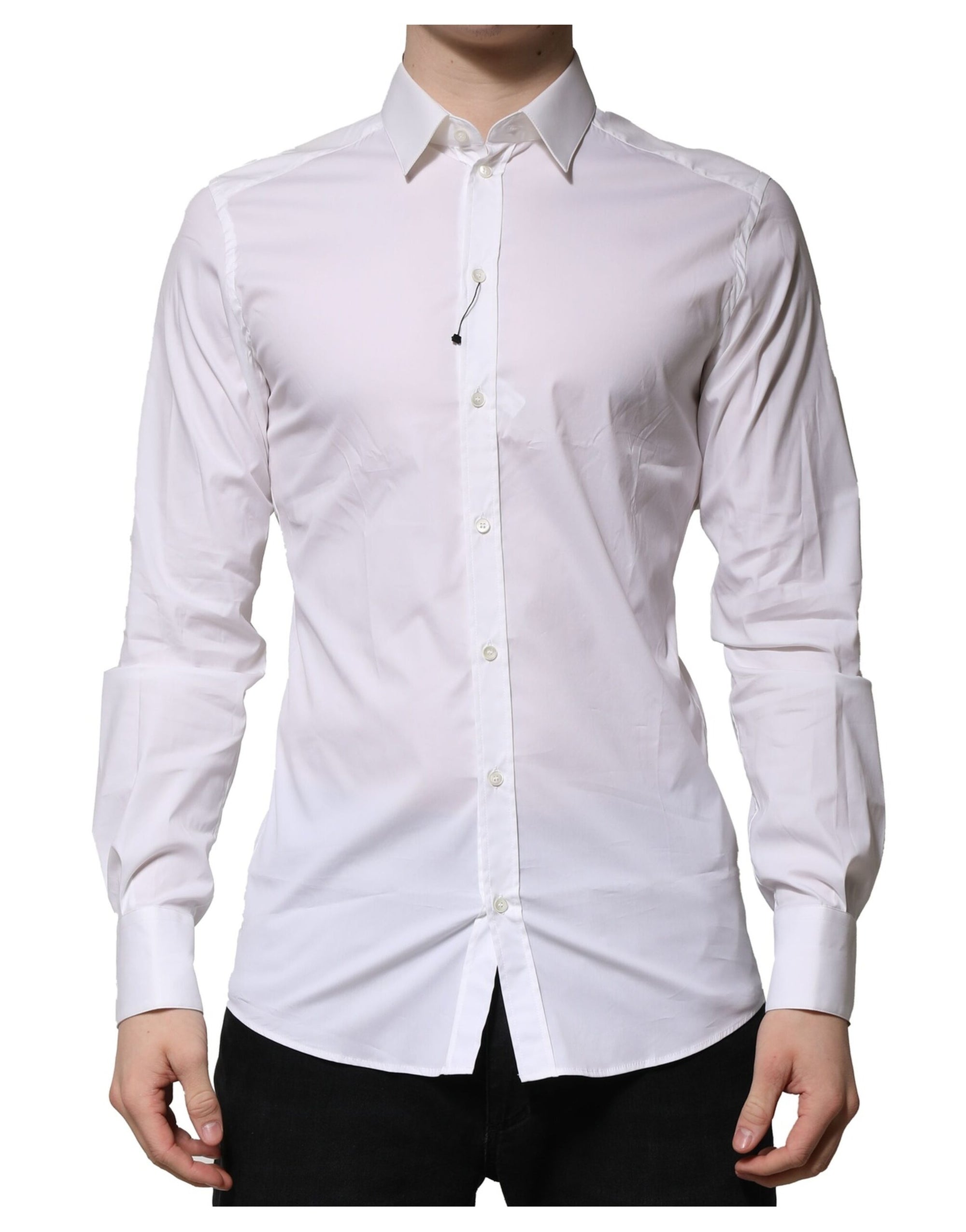 Dolce & Gabbana White Collar Shirt