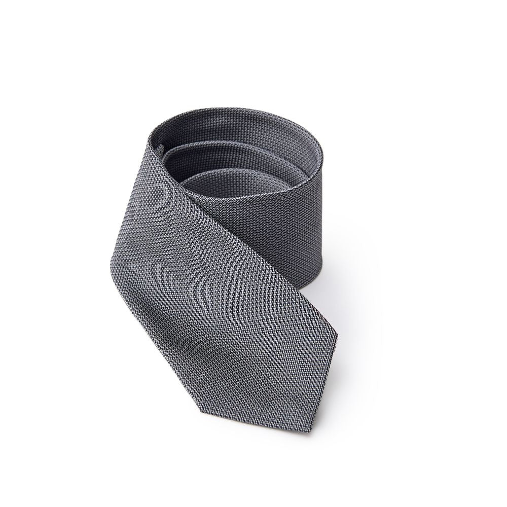 Jil Sander Gray/Grey Silk Suit Tie