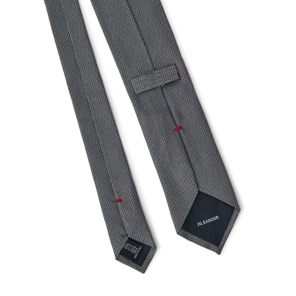 Jil Sander Gray/Grey Silk Suit Tie