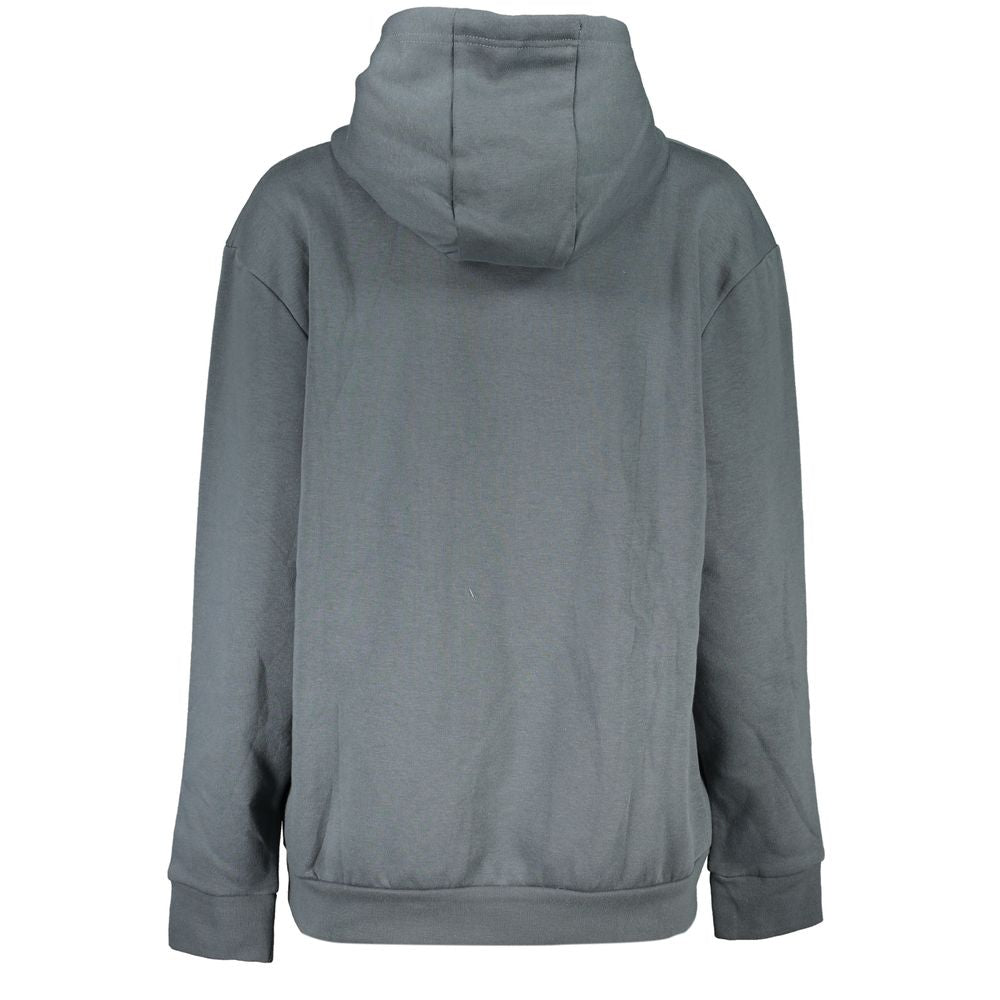 Cavalli Class Leopard Print Hoodie - Dark Gray/Grey